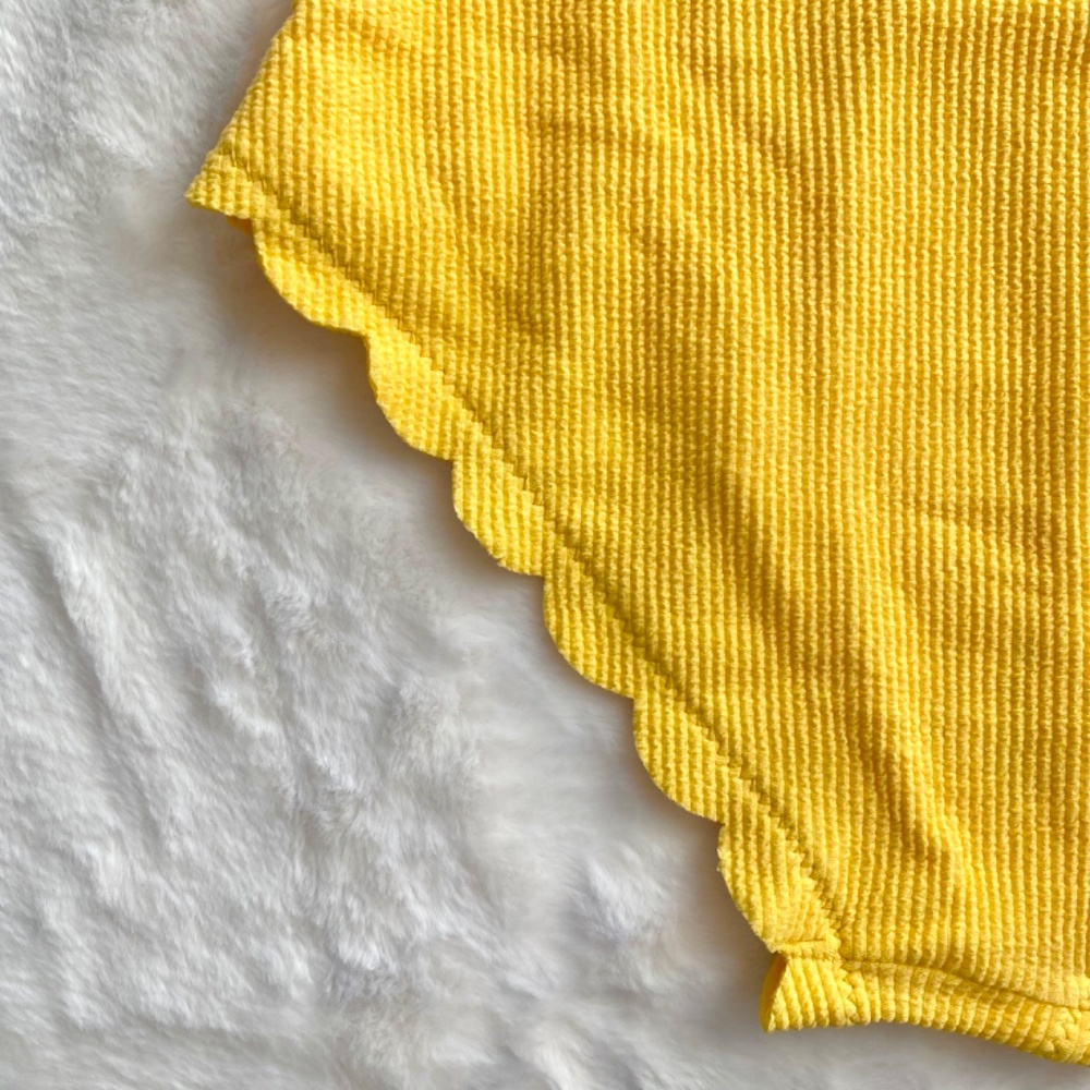 NWT High Waisted Yellow Bikini Bottoms Size Small - Picture 8 of 10